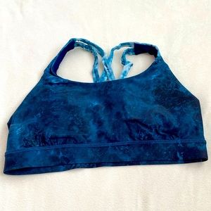 Lululemon padded double strap sports bra